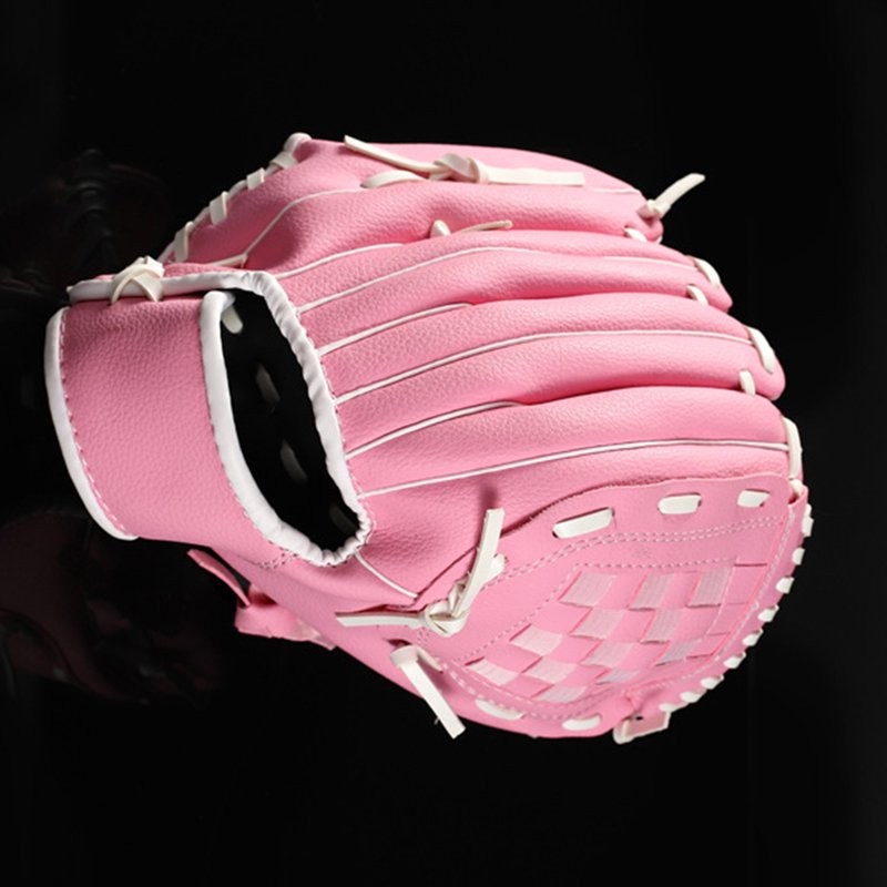 Kids Left Hand Baseball Glove Softball Glove for Youth Infielder Pink