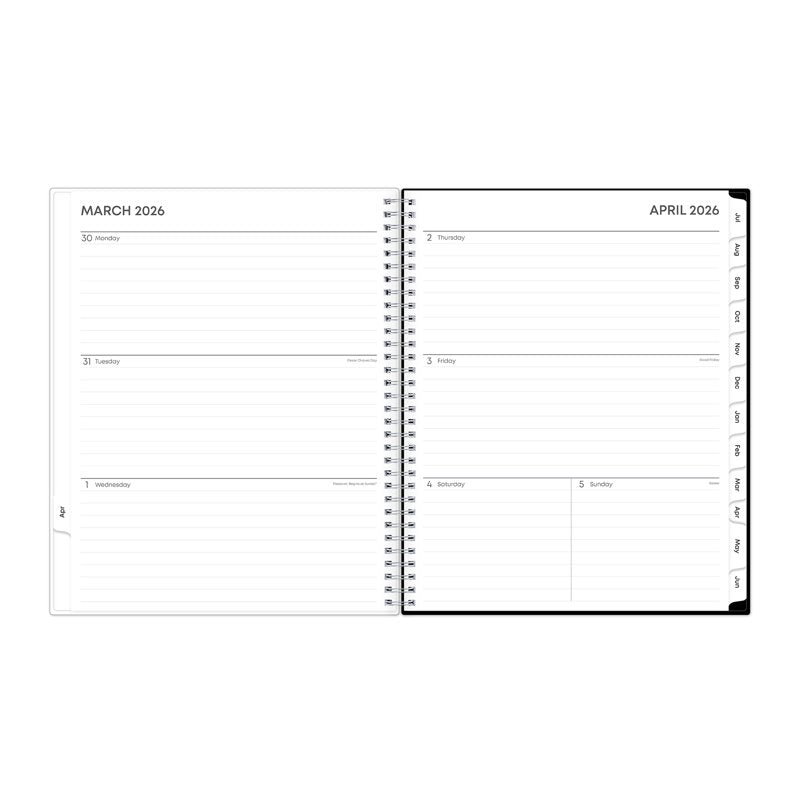 Blue Sky Monthly Weekly Planner 15-Month Academic Calendar 8.5x11 Animal Print