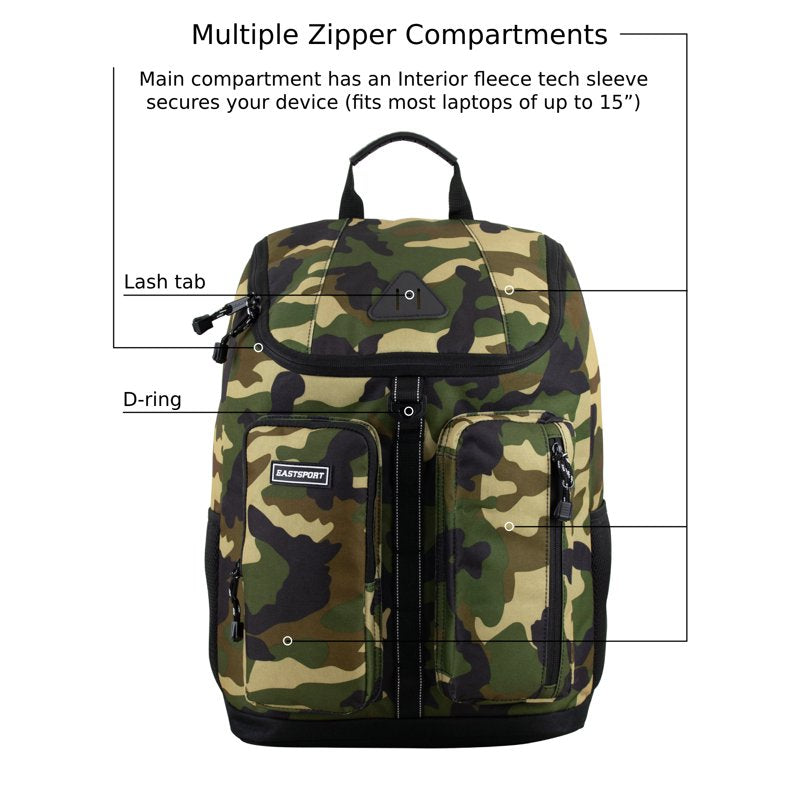 Unisex Top Loader Backpack for School, Work & Travel - Durable & Rugged