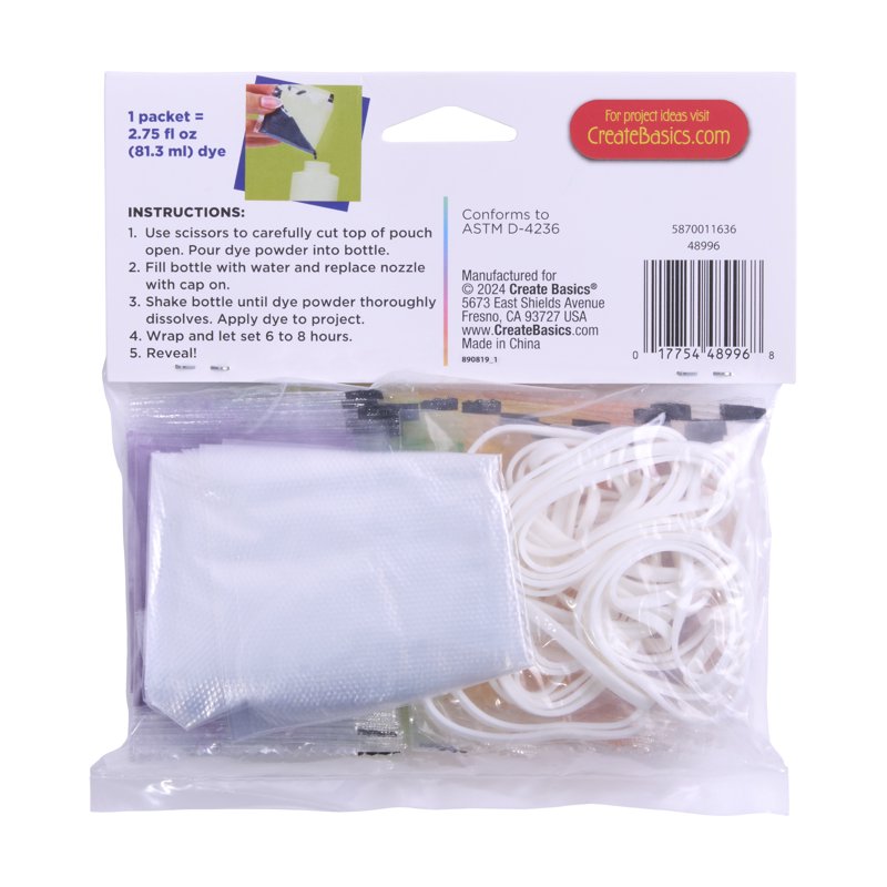 Pastel Tie-Dye Refill Pack - Eco-Friendly 20 Colors for DIY Tie-Dyeing