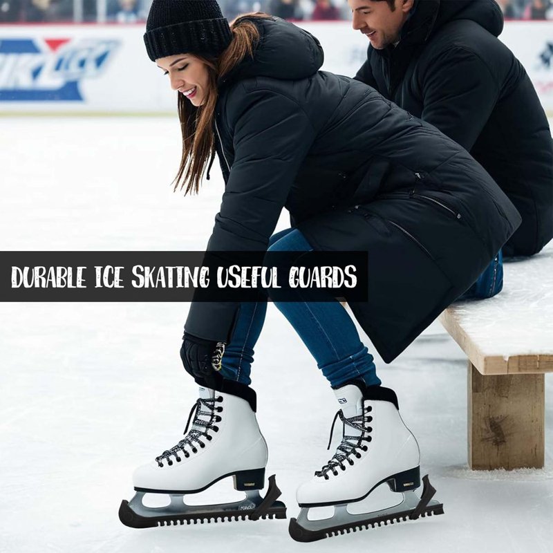 Ice Skate Blade Guards 2 Pack - Adjustable Durable Protectors for Hockey & Figure Skates