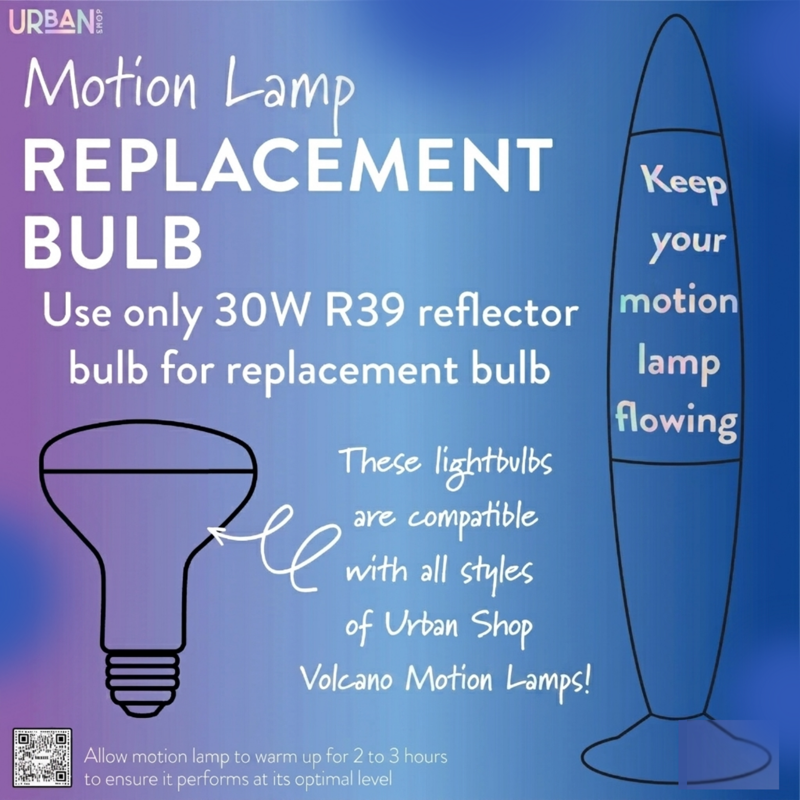 16-Inch LED Motion Volcano Lamp with Pink Wax & Liquid - Multiple Styles