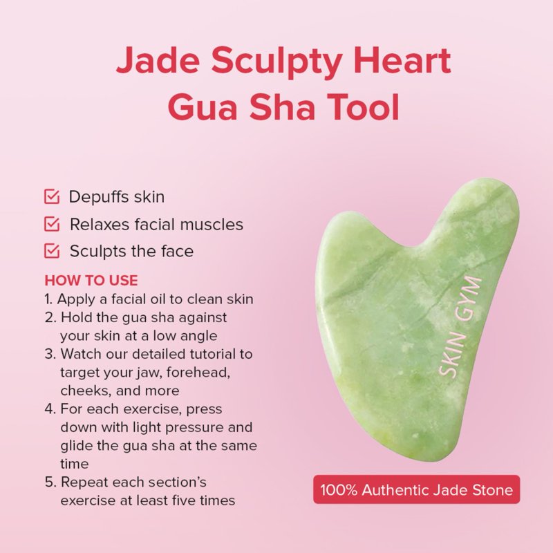 Jade Facial Roller & Gua Sha Set for Skin Care - Anti-Aging & Radiance