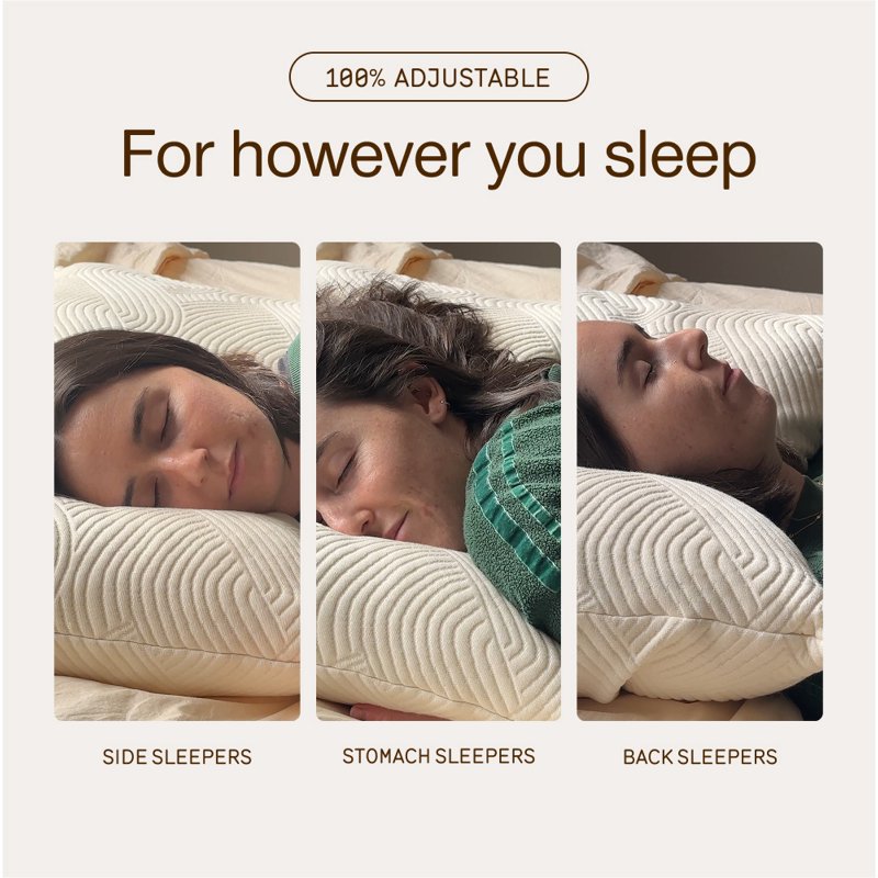 Adjustable Latex Pillow Queen - Custom Support & Cooling Support Pillow