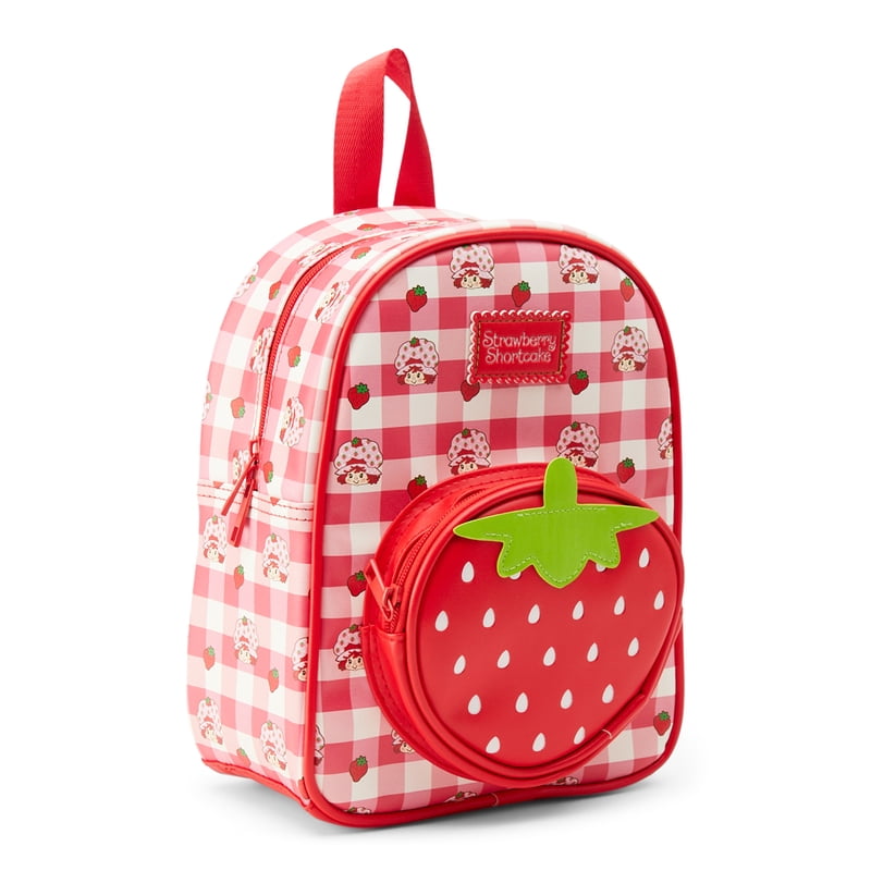 Women’s Strawberry Shortcake Mini Backpack with 7-Inch Laptop Sleeve