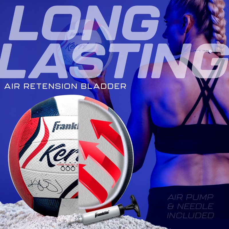 Official Size Beach Volleyball with Pump & Needle – Kerri Walsh Jennings Design