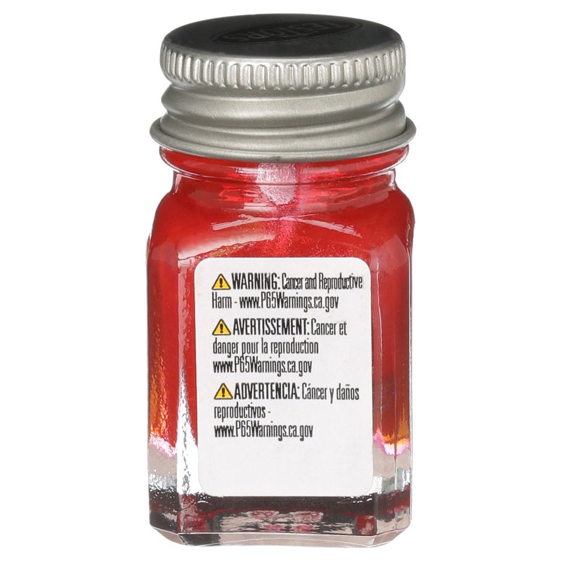 Enamel Paint Metallic Red 1/4oz for Models & Crafts - Fast Drying