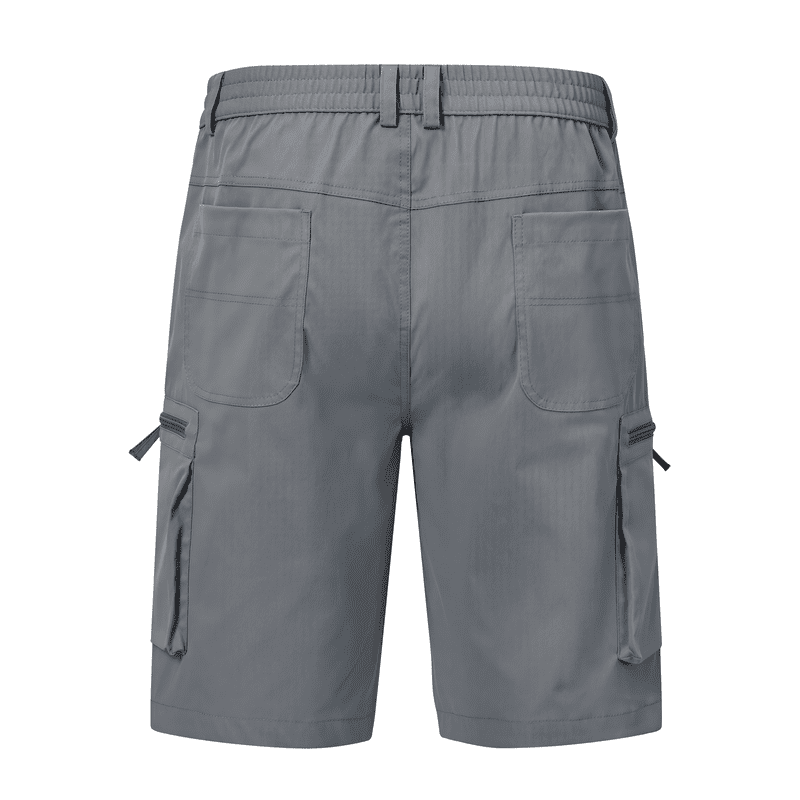Men's Hiking Cargo Shorts with Multi-Pocket Design for Outdoor Travel and Casual Wear
