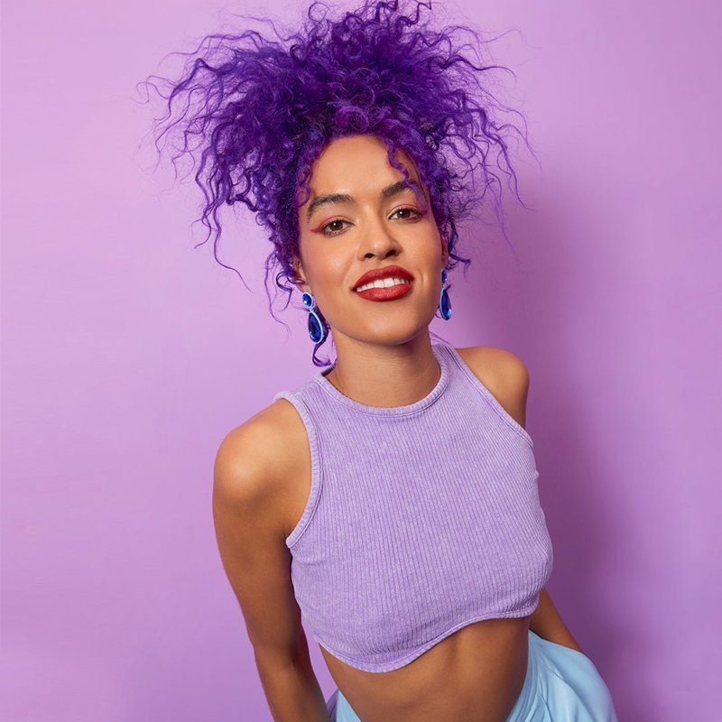 Vegan Semi-Permanent Hair Dye - Vibrant Purple Color, 4 Fl Oz