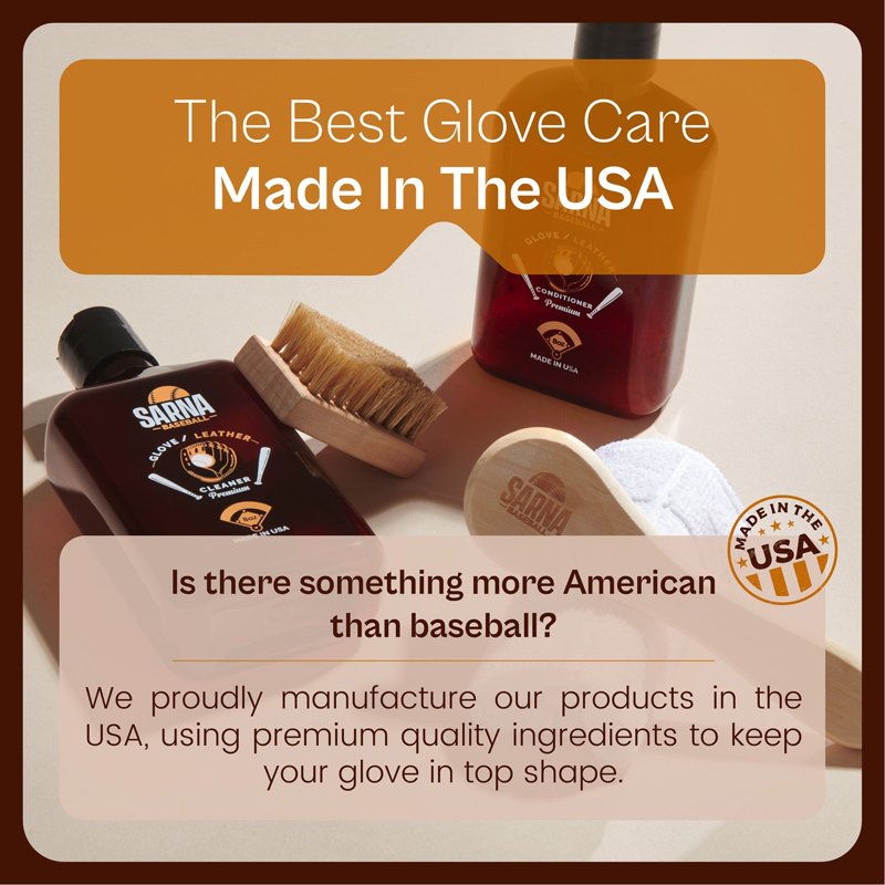 Baseball and Softball Glove Cleaner & Conditioning Kit - Leather Care Set