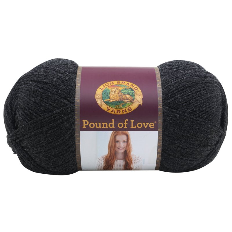 Pound of Love Yarn 12-Pack - Worsted Weight Acrylic for Knitting & Crocheting