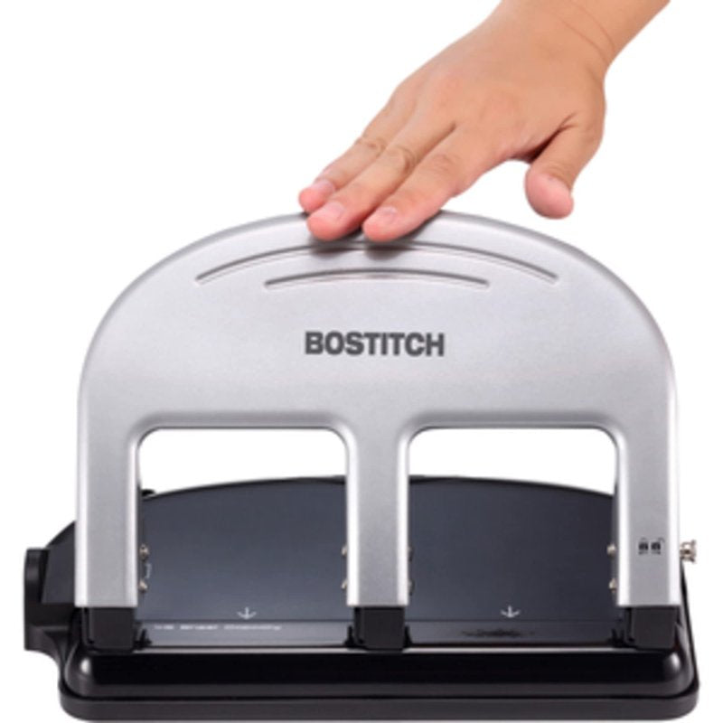 Three-Hole Puncher 40 Sheet Capacity with EZ Squeeze Technology - All-Metal Design