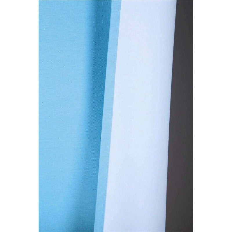 2-Piece Turquoise Blue Window Panel Curtains with Rod Pockets - Blackout & Insulated