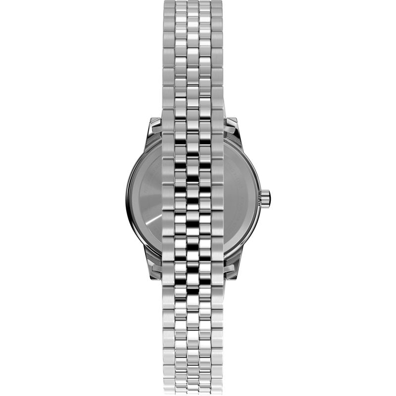 Women's Silver Watch Band Expansion Strap with Perfect Fit and Water Resistance