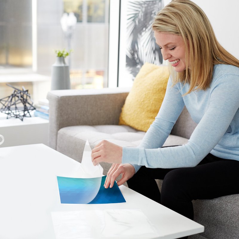 Self-Sealing Laminating Pouches Wallet Size 8 Mil Clear Pack of 10