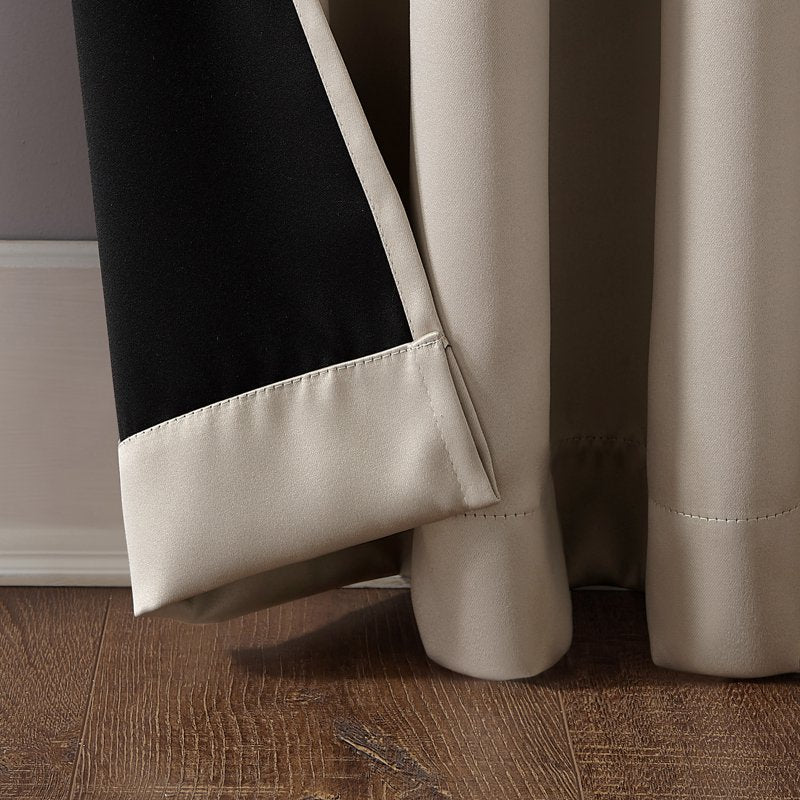 Blackout Curtain Panel Pair - Room Darkening Thermal Insulated Drapes