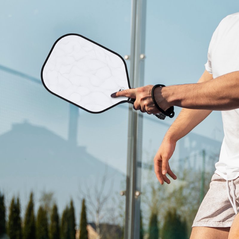 Reebok Pickleball Paddle - White, USAPA-Approved Lightweight Fiberglass