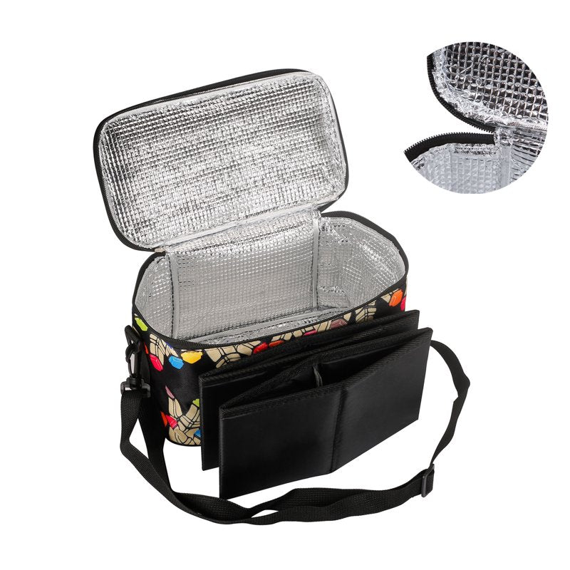 Marker Pen Organizer Case with Multiple Compartments and Carry Handle - Holds 120 Markers