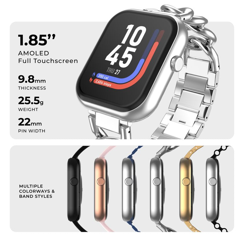 Smartwatch for Adults with 1.85" AMOLED Display, Bluetooth Calling & 100+ Sports Modes