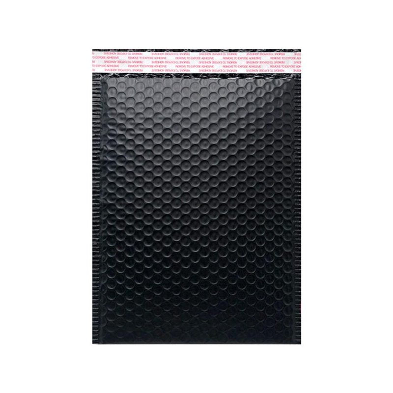 Black Bubble Mailers 13x18cm Padded Shipping Envelopes Pack of 50