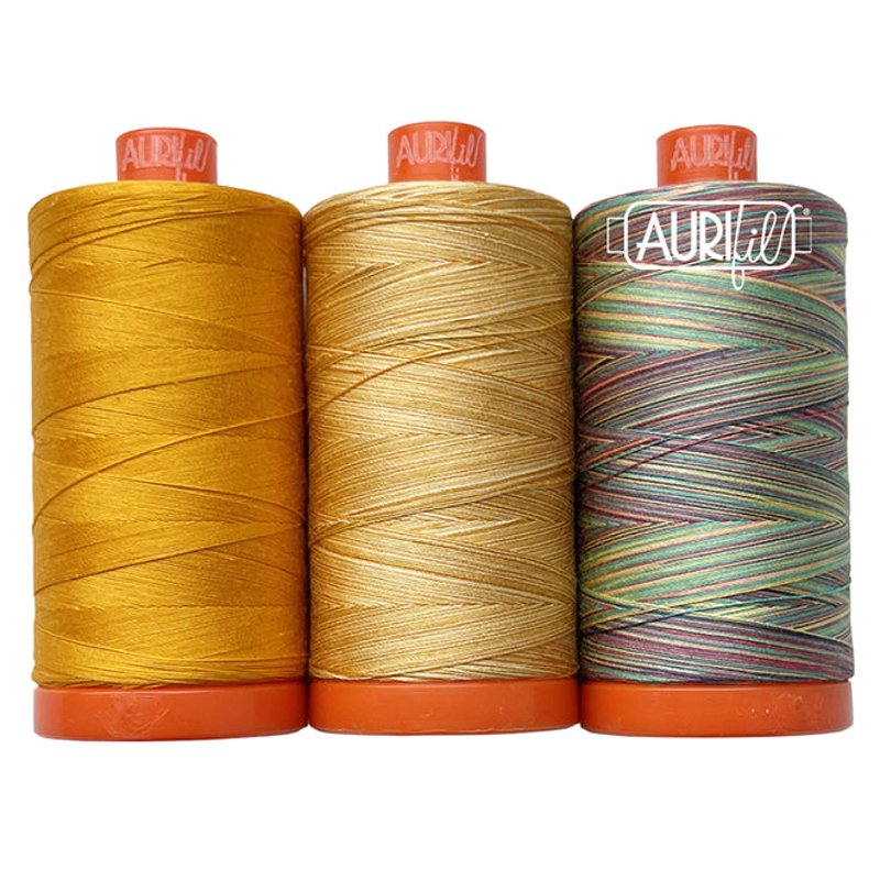 Cotton Thread Collection for Quilting and Sewing - Multiple Colors, 50wt