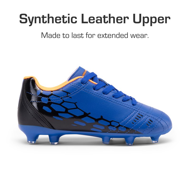Dream Pairs Kids Soccer Cleats Shoes Royal Blue/Black - Youth Football Boots