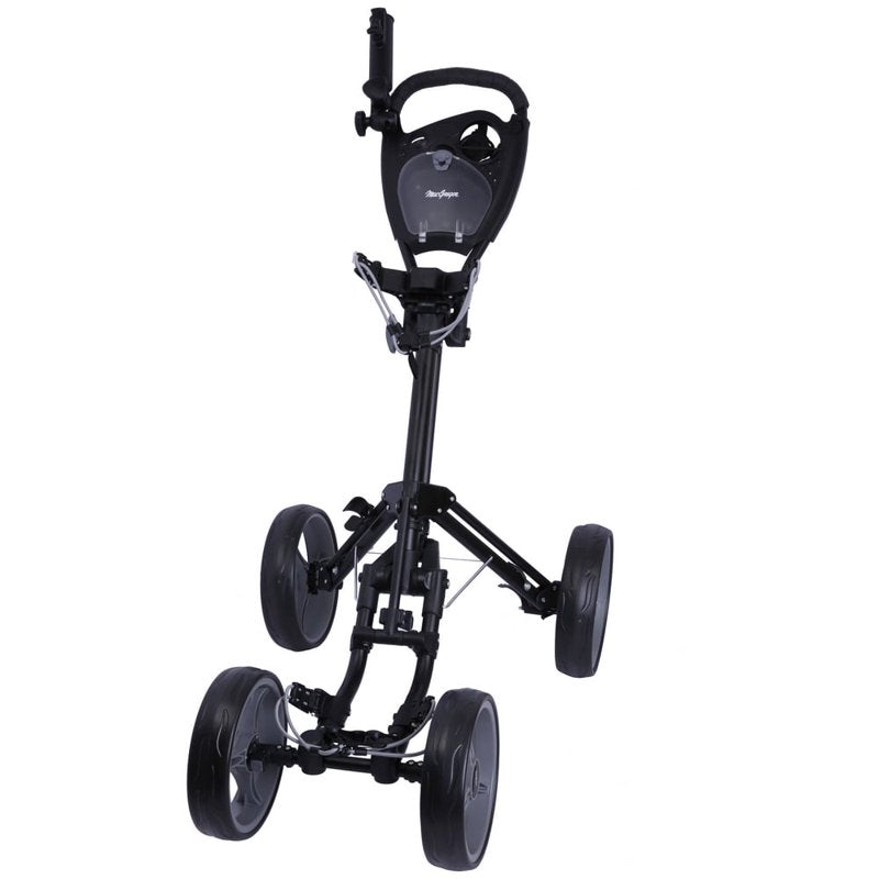MacGregor Response Deluxe 4 Wheel Golf Cart - Black/Silver Aluminum Frame