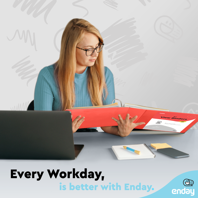 2 Inch Binder with 3 Rings and Pockets - Multi-Color Office & School Organization