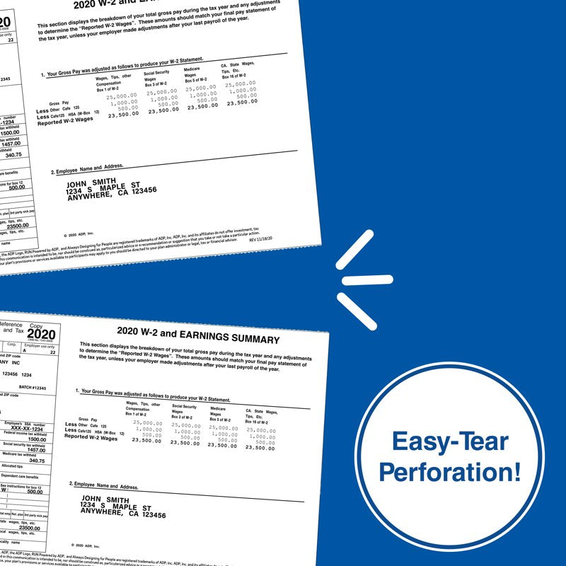 Half Sheet Perforated Printer Paper 8.5 x 11 White 2500 Sheets - Office Use