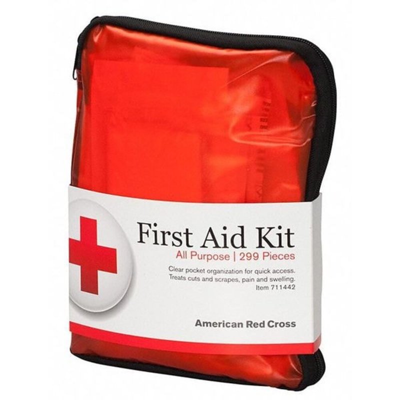 First Aid Kit with 299 Components for 25 People - Red Nylonshield Housing