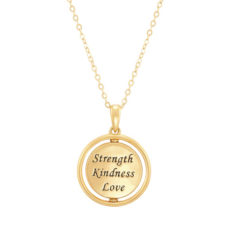Sterling Silver and Gold Plated Reversible Sun & Moon Pendant Necklace 20"