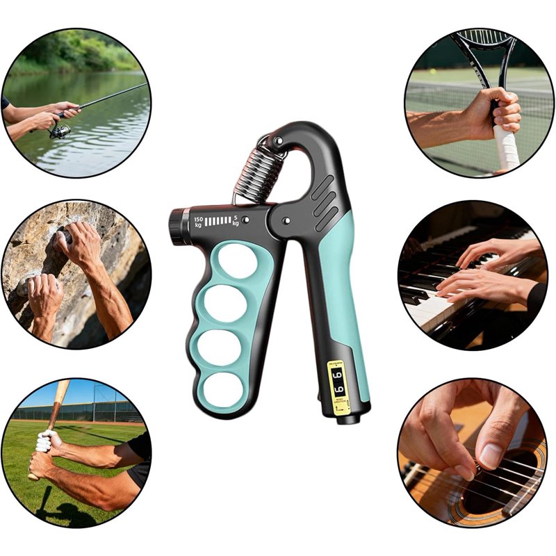 Adjustable Hand Grip Strength Trainer with Counter - Fitness & Recovery