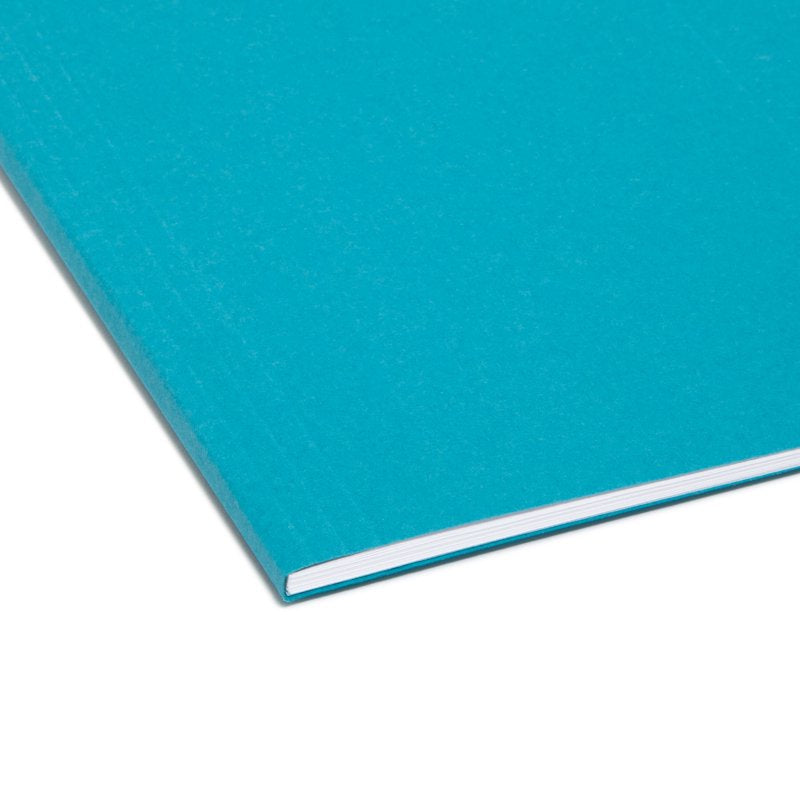 Hanging File Folders with Tabs - Teal 25 Pack for Office Organization