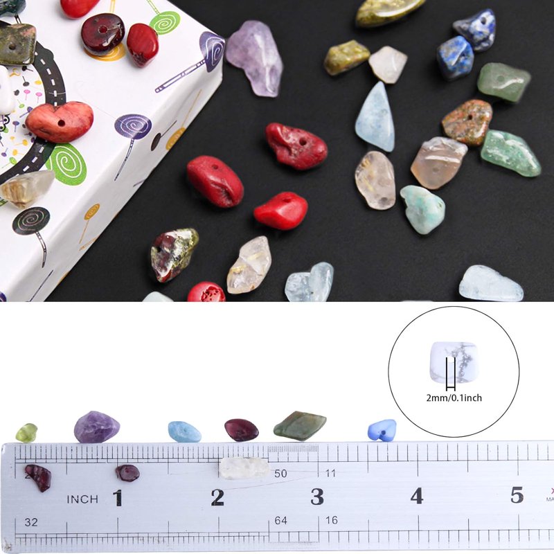 Natural Stone Beads Bulk 1200pcs 5-8mm Irregular Gemstone Crystals for Jewelry Making