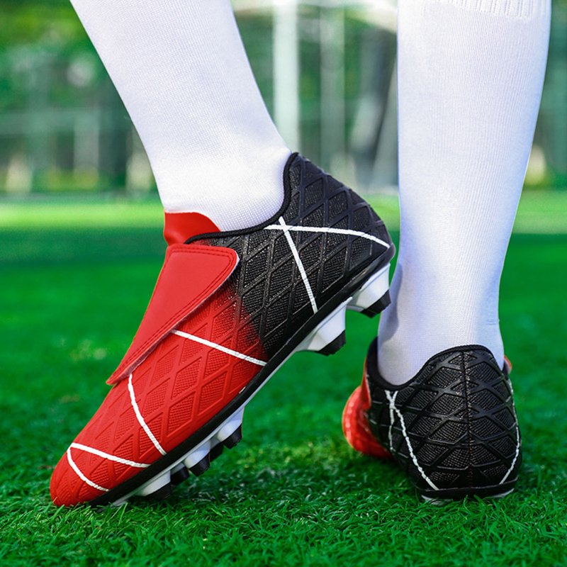 Variation of THIS listing: ZHOGXU Big Kids Football Sneakers Non Slip Patchwork Red 12-12.5 Years