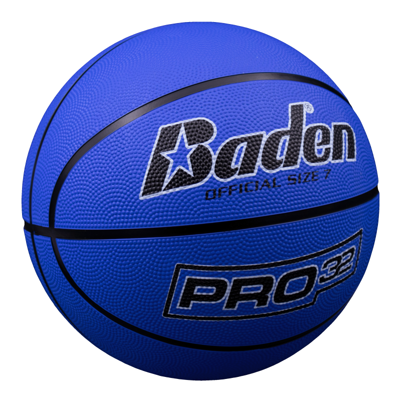 Size 7 Rubber Basketball - Durable Indoor & Outdoor Play, 29.5" Blue