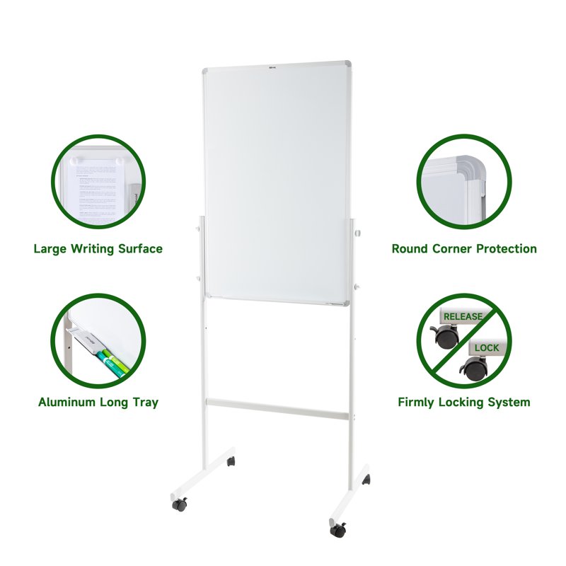 Magnetic Dry Erase Whiteboard 24 x 36 Inch with Markers & Magnets
