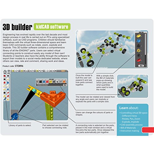 STEM Simple Machines Educational Toy Set with 60 Models for Kids Ages 8+