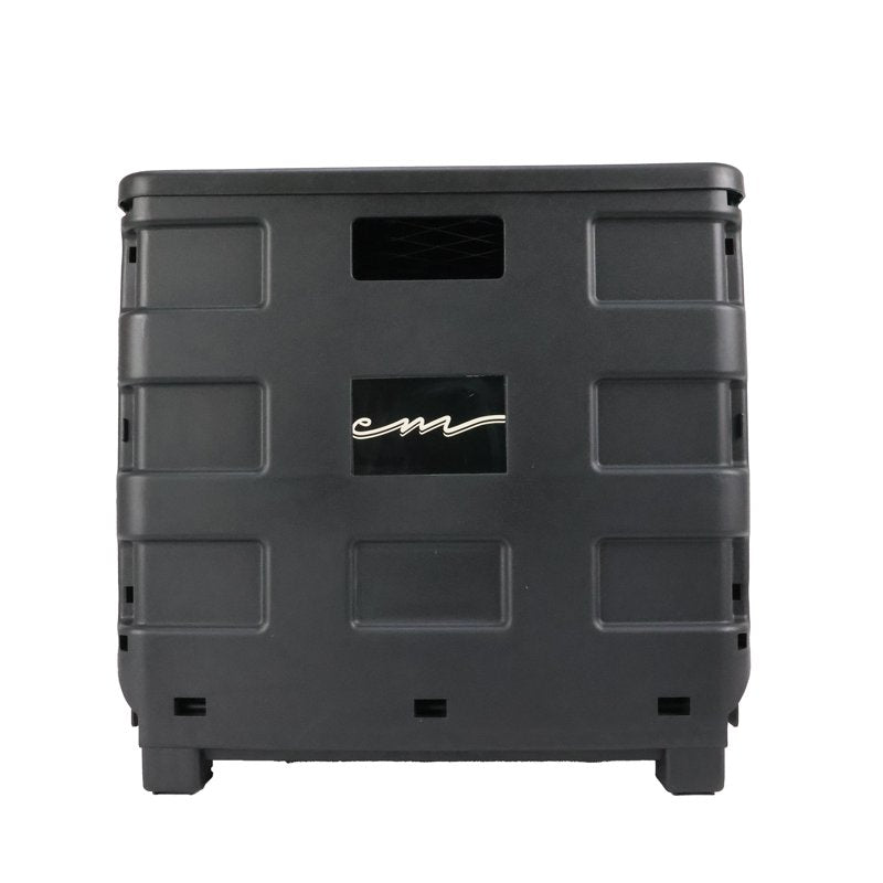 Collapsible Rolling Craft Cart with Lid - Black, Portable Storage Organizer