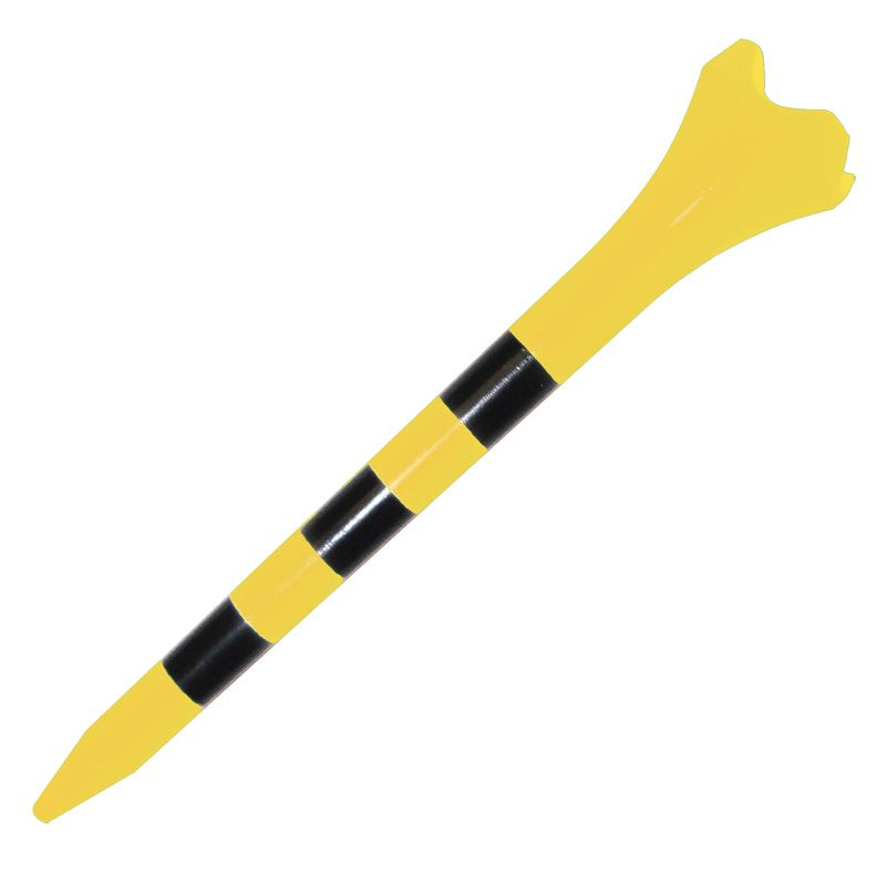 Plastic Golf Tees with Low-Resistance Head - Longer Drives, Durable & Stable - 25 Count