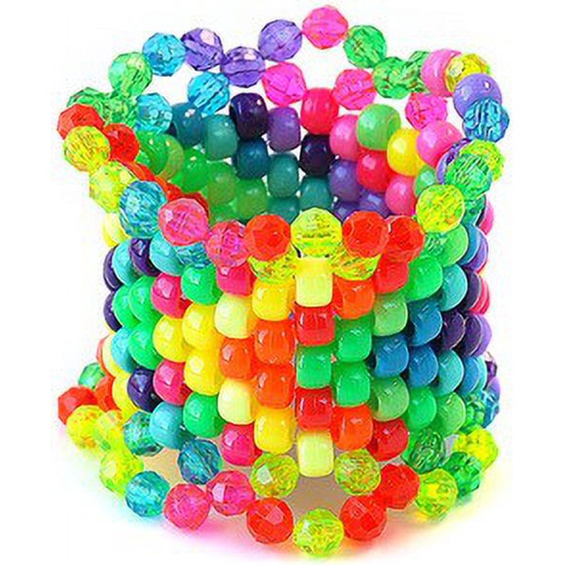 Children's Bead Set with 18 Compartments - Assorted Pony Beads for Crafting