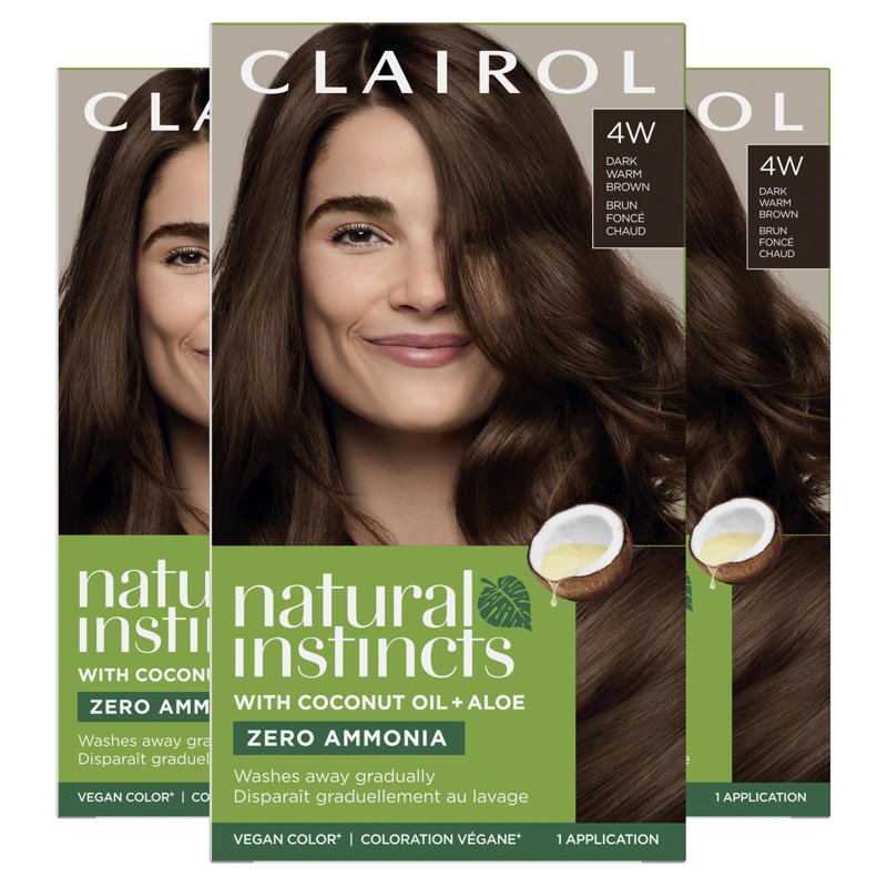 Demi-Permanent Hair Color Creme - Natural Instincts Dark Warm Brown 1 Application