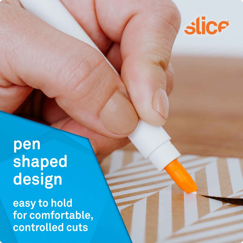 Ceramic Craft Knife with Finger Loop Grip, Safety Blade for Precise Cutting