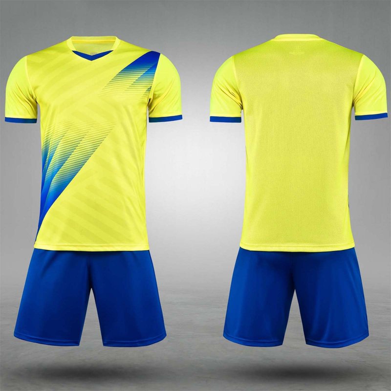 FRSASU Kids Soccer Jersey Set 5-15 Years Yellow-D 2XS Navy/Blue Short Sleeve Training Uniform
