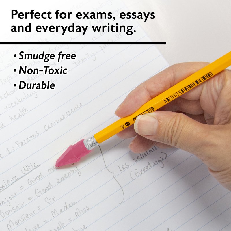 Pink Pencil Top Eraser Caps Latex-Free PVC-Free 12 Pack for Standard Pencils