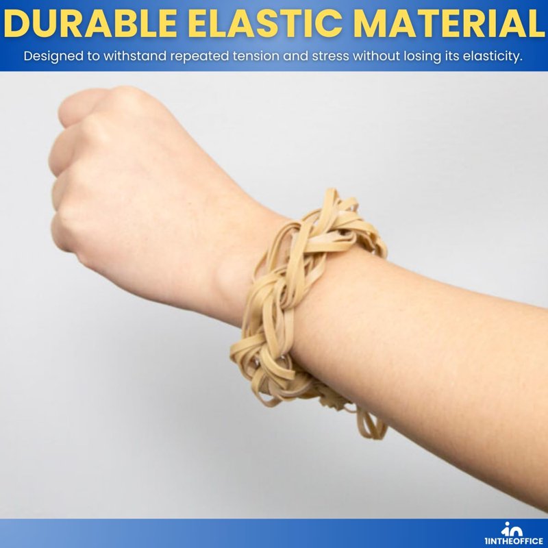 Heavy Duty Rubber Bands #64 - Thick Beige Office & Packing Supplies (3 Pack)