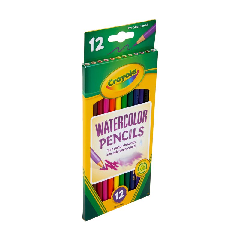 Crayola Watercolor Pencil Set - 12 Vibrant Colors for Art & Crafts
