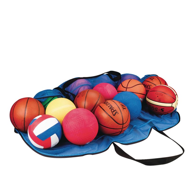 Mesh Hockey Equipment Bag - Large Sports Gear Organizer with Shoulder Strap