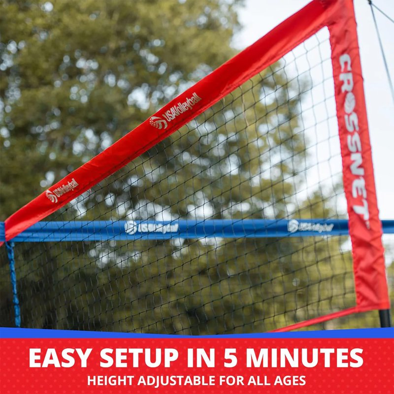 Outdoor Volleyball Game Set with Net, Ball & Accessories