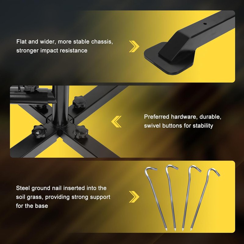 Baseball Softball Swing Trainer with Adjustable Height & Elasticity Bands - All Ages Training Equipment